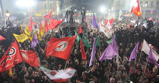 Syriza-fiesta-electoral Syriza y Kobané, dos resistencias por la dignidad... dos  formas de cantar el bella ciao!