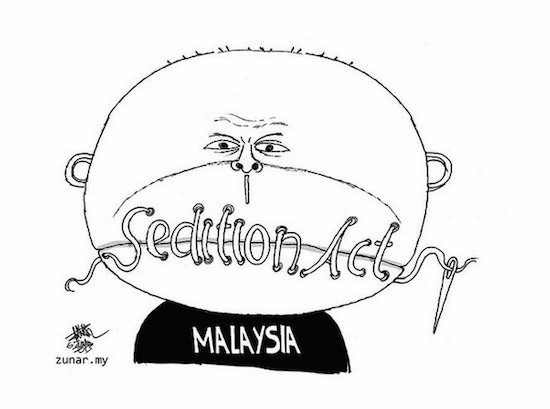 Zunar.caricatura-censura Los caricaturistas son vulnerables en todo el mundo
