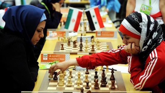 ajedrez-jugadoras-musulmanas Polémica por el hiyab en el Mundial de ajedrez femenino
