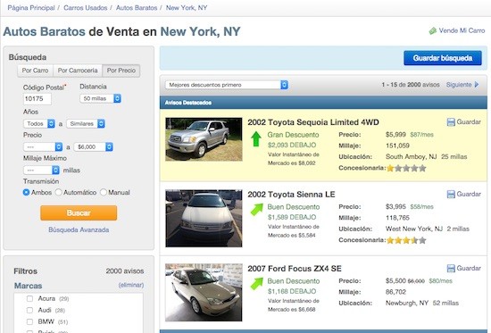 autos-baratos-NY El Banco Santander, investigado en NY por préstamos de alto riesgo para compra de coches