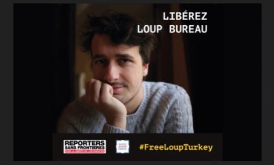 bureau-rsf Concentración a favor de Loup Bureau: un mes detenido en Turquía