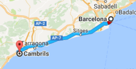 cambrils-mapa España: Segundo ataque terrorista en Cataluña