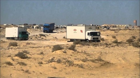 camiones-frontera-marruecos-mauritania Tensión militar entre Marruecos y Mauritania por La Güera