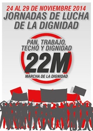 cartel-29N Las Marchas de la Dignidad volverán a ocupar calles y plazas de España el 29N