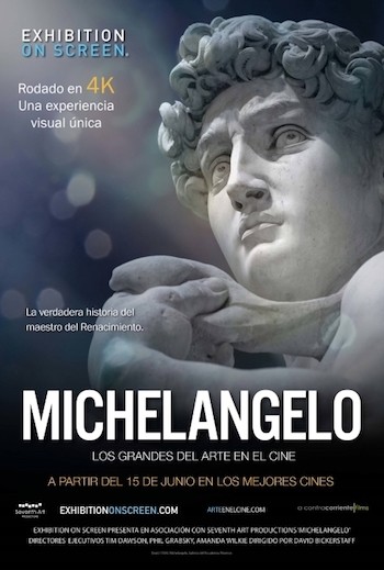 cartel-michelangelo Exposición en pantalla: “Michelangelo, amor y muerte”