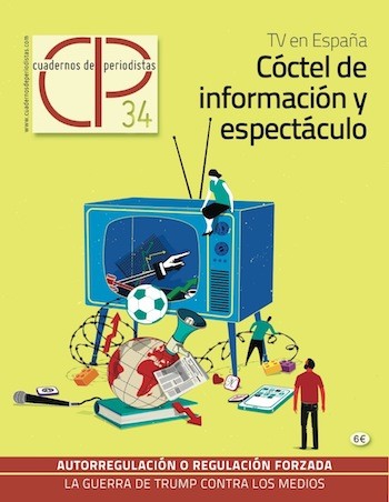 cp-34-portada ‘Cuadernos de Periodistas’ analiza información espectáculo en televisión