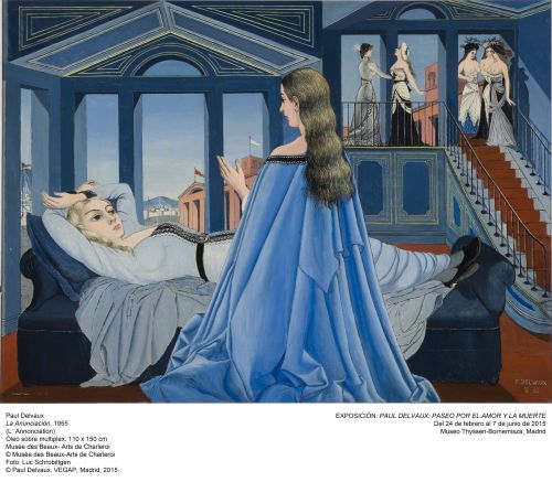 delvaux-Anunciacion Paul Delvaux: "Paseo por el Amor y la Muerte" en el Thyssen