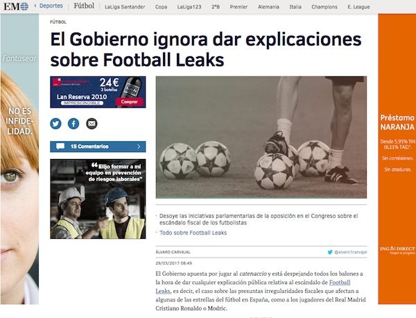 el-mundo-football-leaks-600x458 Periodismo en España: acoso judicial al diario El Mundo