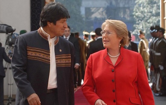 evo-morales-michelle-bachelet Alegatos orales en La Haya sobre el acceso de Bolivia al mar