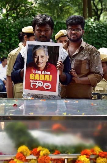 gauri-lankesh-protestas India: el fin de Gauri Lankesh y la sombra de Anna Politkovskaya