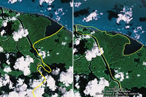 googlemap-frontera-costa-rica-nicaragua Frontera entre Costa Rica y Nicaragua: próximo fallo de la CIJ