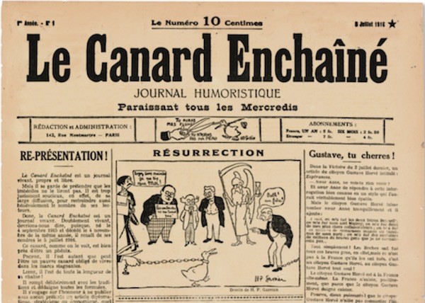 le-canard-enchaine-19160705 Le Canard Enchainé: Centenario de un semanario que respira libertad