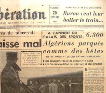 liberation-19611020-argelia La máquina del olvido: París, hace 51 años, en el Sena... 