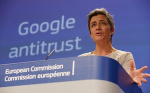 margrethe-vestager Google investigada por sus APP Android