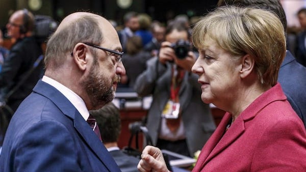 martin-schulz-y-angela-merkel Alemania: ¿Mutti Merkel, “über Alles”?