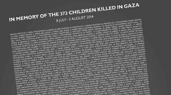 memorial-niños-gaza Gaza: a un año del inicio de la operación “Margen Protector”