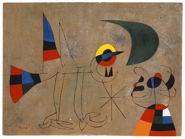 miro-canto-pajaro-rocio-luna-1955-600x452 Miró tendrá en Madrid un espacio permanente