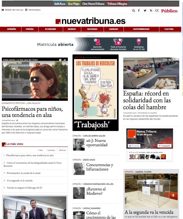 nueva-tribuna-portada Periodistas en Español y Nueva Tribuna acuerdan sindicar contenidos