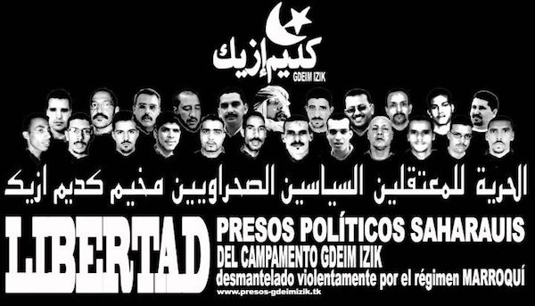presos-gdeim-izik-cartel Podemos cuestiona la condena de los 25 saharauis de ‘Gdeim Izik’