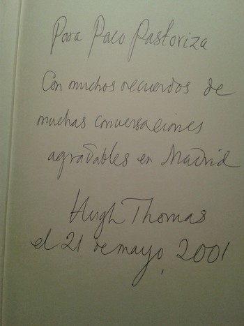 thomas-dedicatoria En la muerte de Hugh Thomas