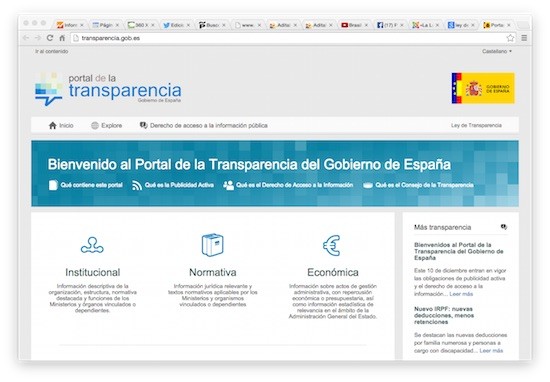 transparencia-gob-es Ley de Transparencia en España no reconoce como fundamental el derecho a la información