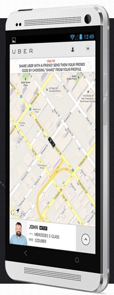 uber-movil Uber indemnizará a los taxistas franceses