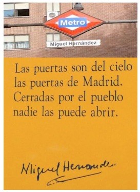 vallecas-ar-4-metro-miguel-hernandez Aquellos poemas que defendieron Madrid