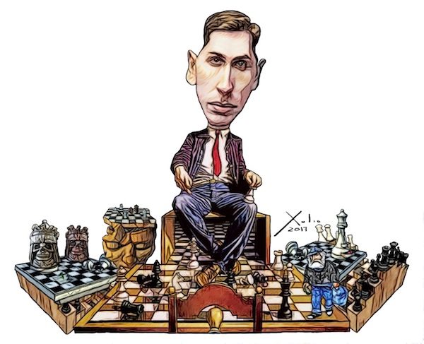 xulio-formoso-bobby-fischer-600x487 Bobby Fischer el campeón de ajedrez nunca derrotado