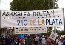 Movilizaciones en defensa del delta del Paraná y Río de la Plata