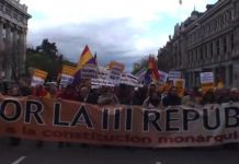 Manifestación por la III República en Madrid