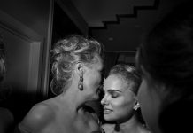 (C) Larry Fink. Meryl Streep y Natalie Portman. Party de los Óscar, Los Angeles, 2009