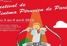 Cartel del Festival de Cine Peruano en París