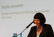 Birgitta Jonsdottir, líder de Piratar