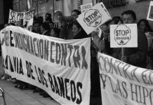 Ecuatorianos en lucha contra los desahucios en España