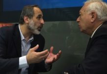 Garcia-Margallo con Moaz-Al Jatib en Madrid