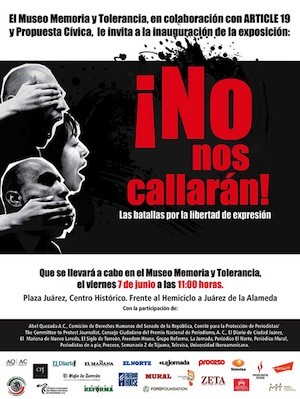 Article19-No-nos-callaran México: recordar a periodistas asesinados
