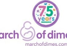 March of Dimes 75th Anniversary Logo. (PRNewsFoto/March of Dimes)