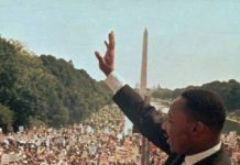 Martin Luther King en su famoso discurso "I have a dream" el 28 de agosto de 1963