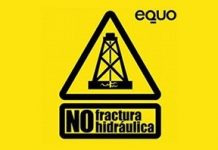 Logo de la campaña de Equo contra el fracking
