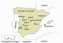 Mapa del Grupo de Ciudades Patrimonio de la Humanidad de España