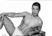 Cristiano Ronaldo, model of the image campaign of its underwear line CR7 by Cristiano Ronaldo. Photo by Giampaolo Sgura