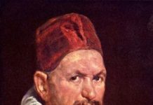 Diego Velázquez, El papa Inocencio X (detalle del rostro del papa 1)