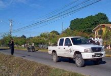 La Ceiba, Atlántida, en el norte de Honduras, en el que fue acrillado el motorista de Canal 7 Obed Méndez acribill