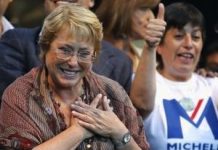 Michelle Bachelet elegida-presidenta de Chile