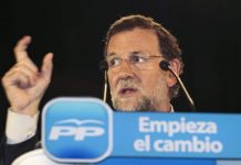 Mariano Rajoy en campaña electoral