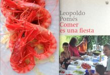 Gamba roja de Dénia (foto Manuel López). 'Comer es una fiesta?, Leopoldo Pomés