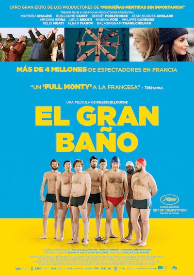 el-gran-bano-cartel «El Gran baño» de Gilles Lellouche, cine popular ni tonto ni hortera