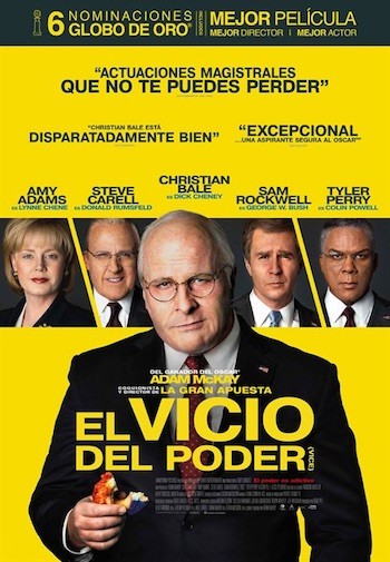 el-vicio-del-poder-poster “El vicio del poder” de Adam McCay, retrato al vitriolo de Dick Cheney