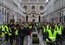 Gilets jaunes en Bourges el 12 de enero de 2019