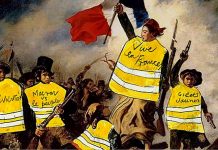 Los gilets jaunes se consideran herederos de los revolucionarios parisinos